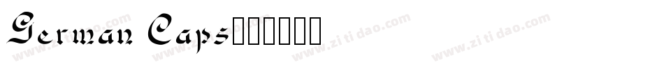 German Caps字体转换